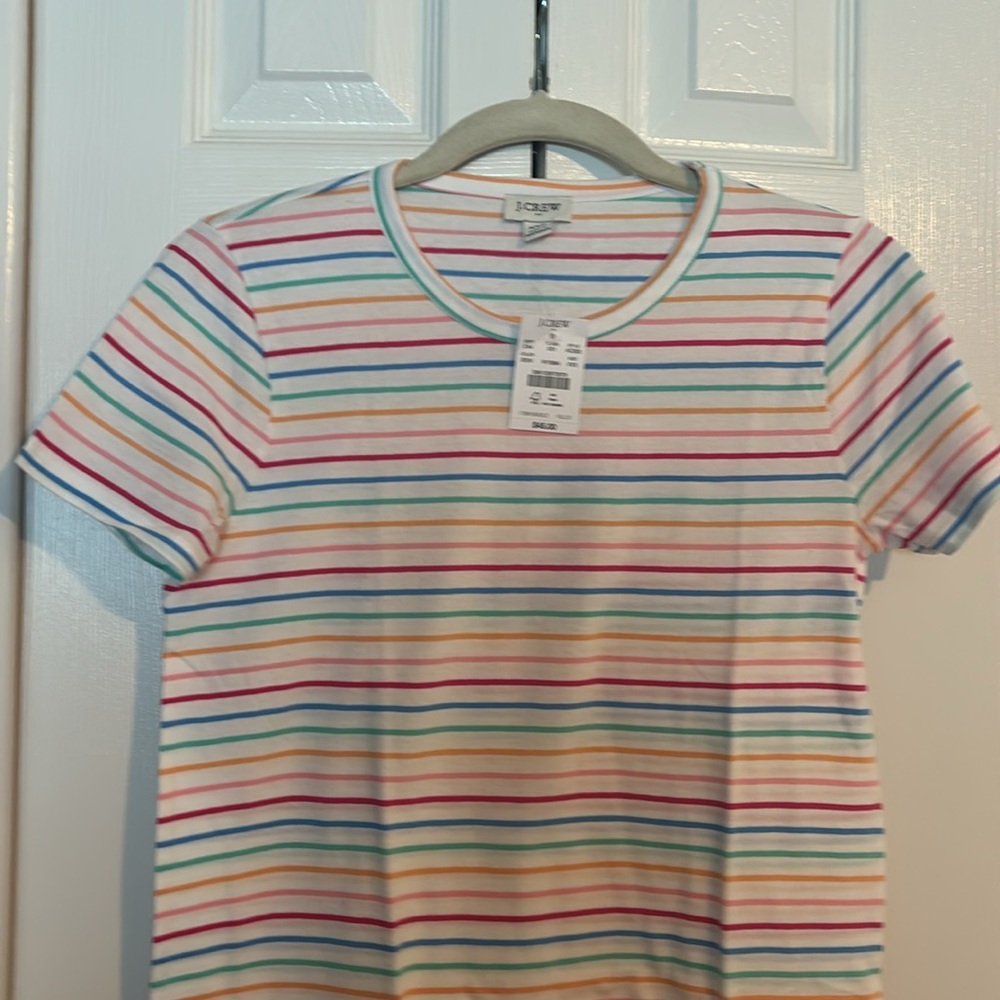 NWT  J CREW short sleeve striped t-shirt dress 100% cotton size XXS - Picture 4 of 7